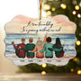 A True Friendship Is A Journey Without An End Personalized Acrylic Ornament_3_1