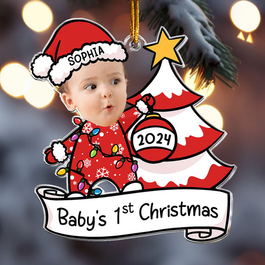 Baby_S First Christmas Personalized Acrylic Photo Ornament_1