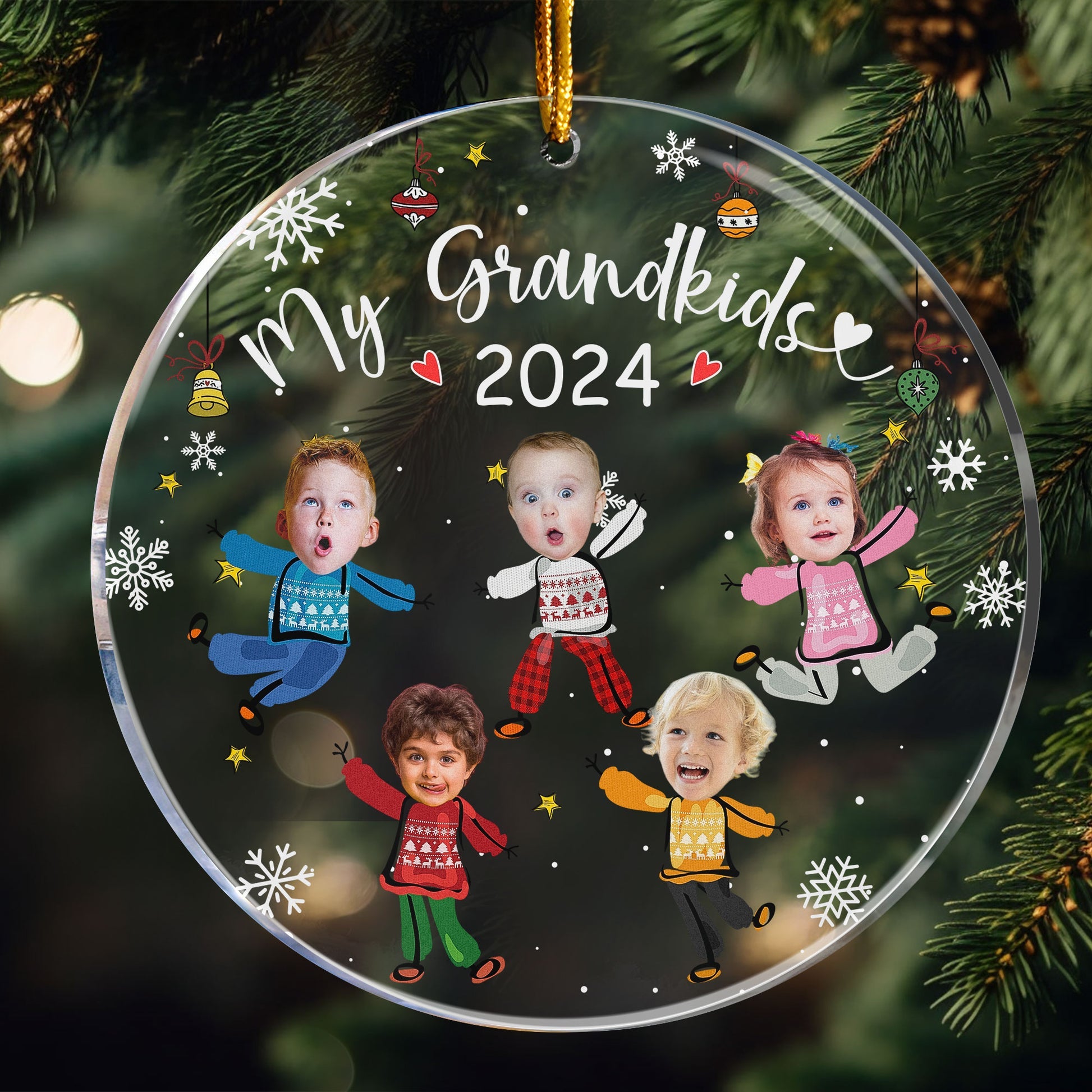 Custom Photo Grandkids 2024 Personalized Acrylic Photo Ornament_1_c1dc5931 ef97 4ac7 8367 6ed6b09d1a60