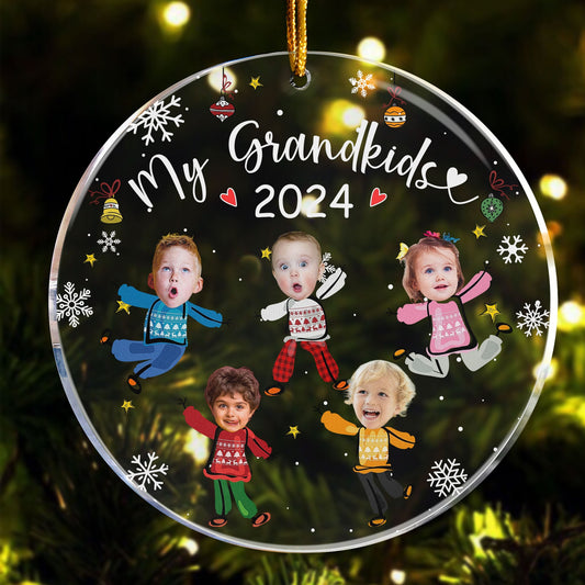 Custom Photo Grandkids 2024 Personalized Acrylic Photo Ornament_4_f6345259 0a03 4adb 82da 9ee46aef0999