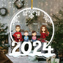 Family Jolly Happy Christmas Personalized 2024 Shaped Acrylic Ornament _2