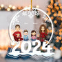 Family Jolly Happy Christmas Personalized 2024 Shaped Acrylic Ornament _4