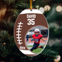 Football Player Personalized Acrylic Photo Ornament_3