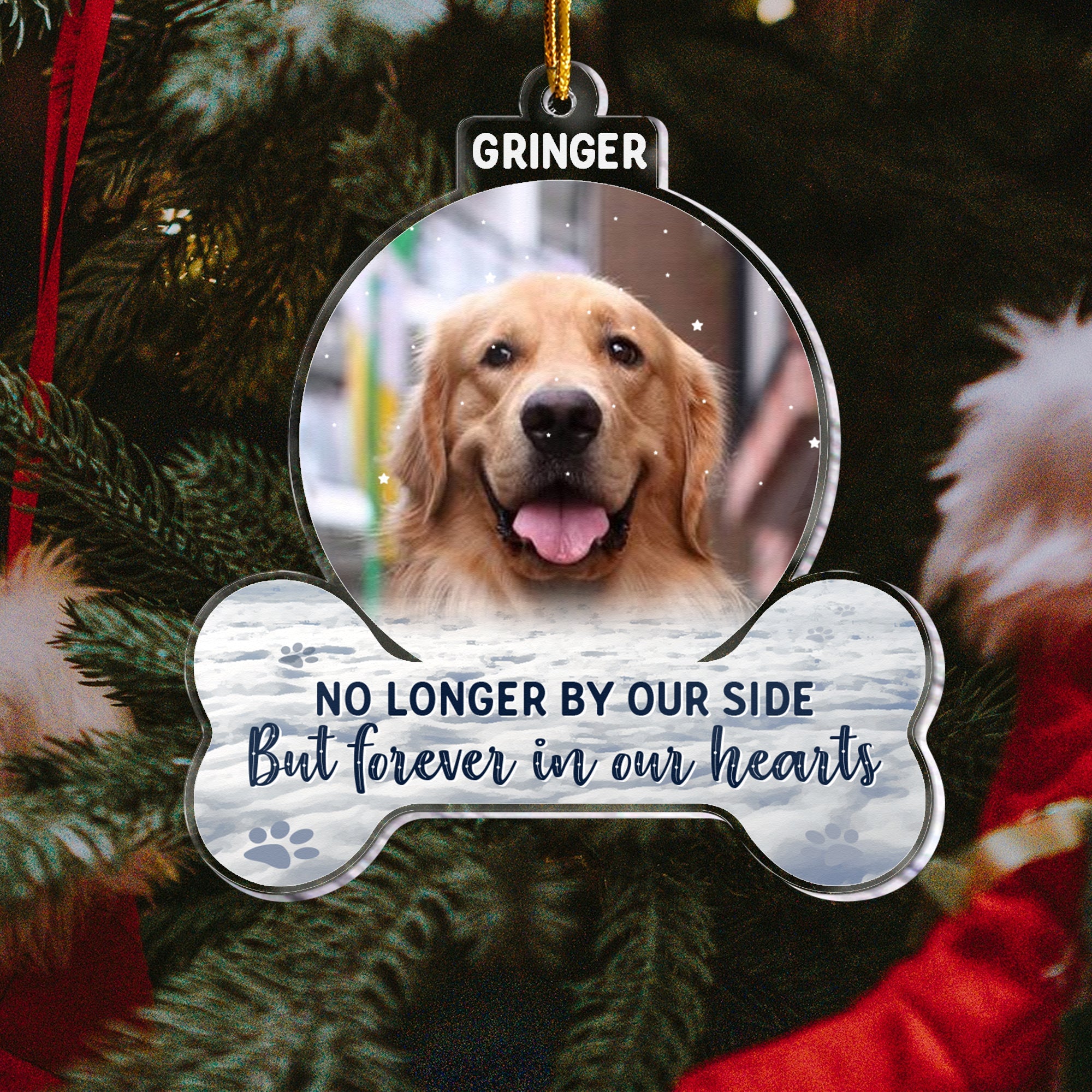 Forever In My Heart Personalized Custom Shaped Acrylic Ornament Christmas Memorial Gift For Pet Lovers Dog Mom Cat Mom_2_e37376d5 cef9 47a2 968a e90999908053