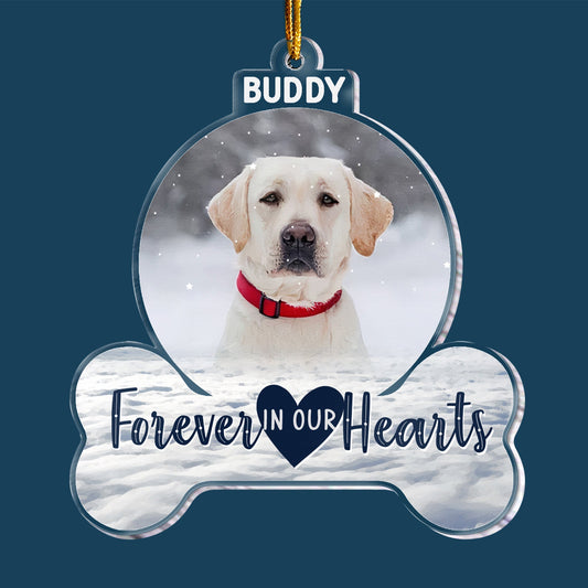 Forever In My Heart Personalized Custom Shaped Acrylic Ornament Christmas Memorial Gift For Pet Lovers Dog Mom Cat Mom_3_aaf25a4a 2056 4166 8597 873363409952