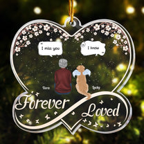 Forever Loved Memorial Pet Personalized Acrylic Ornament_3_5dfe2a0c 2bcf 4322 b09e fae5f2c276ca_1