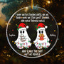 Ghost Friends Funny Christmas Personalized Acrylic Ornament_1