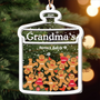 Grandma Perfect Batch Gingerbread Personalized Wood And Acrylic Ornament 1