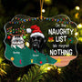 On The Naughty List We Regret Nothing  Personalized Acrylic Ornament Christmas New Year Gift For Dog Mom Dog Dad Cat Mom Cat Dad Pet Owner _1