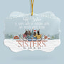 We Never Walk Alone Personalized Acrylic Ornament Christmas Gift For Sisters 5